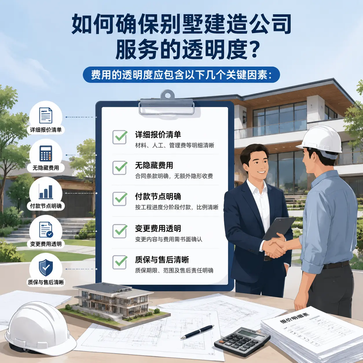 在 晴隆 如何确保别墅建造公司服务的透明度？
