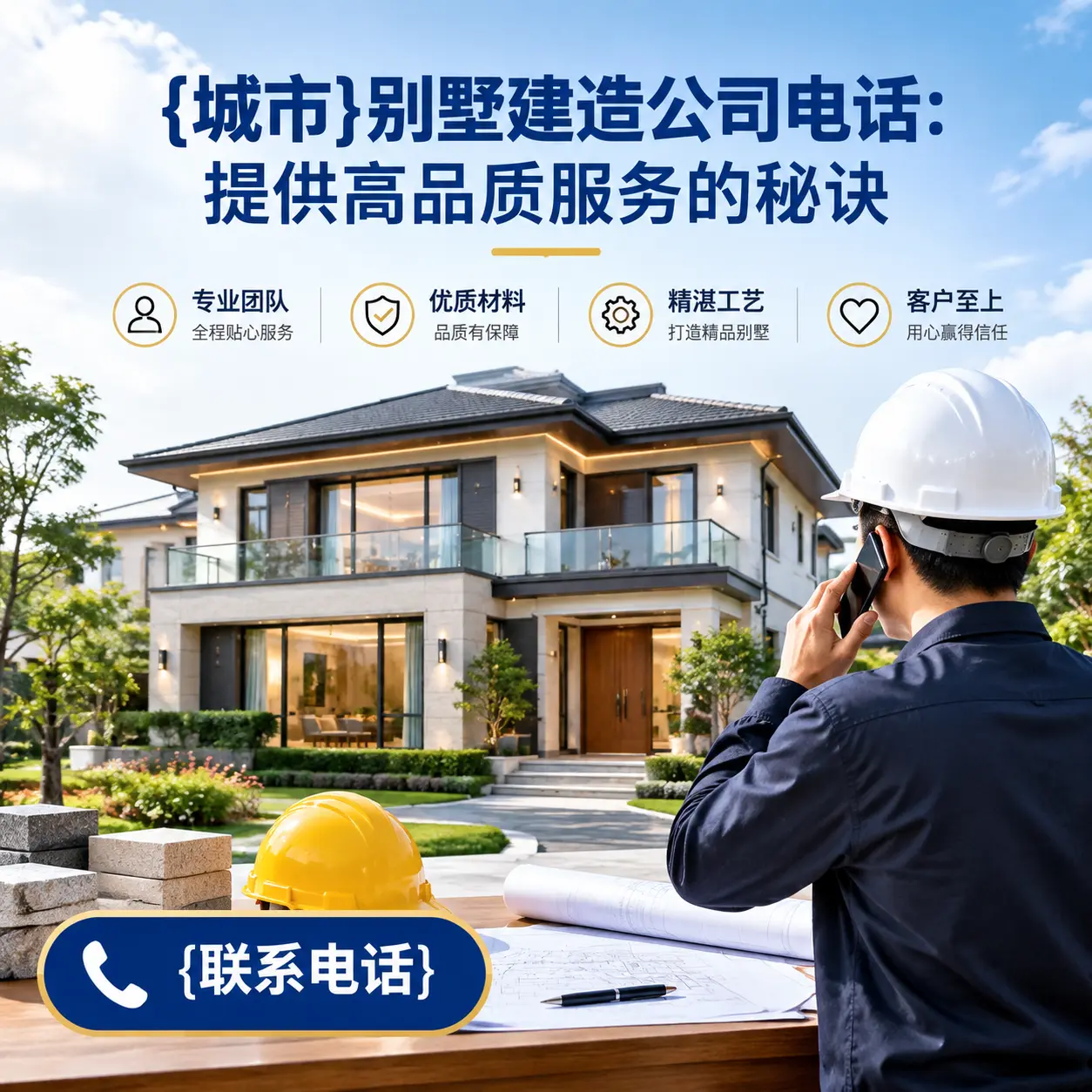 晴隆别墅建造公司电话:提供高品质服务的秘诀
