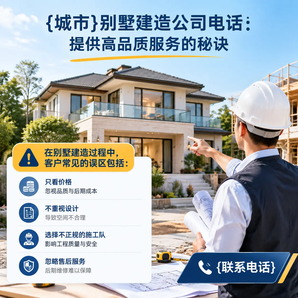 晴隆别墅建造公司电话:提供高品质服务的秘诀