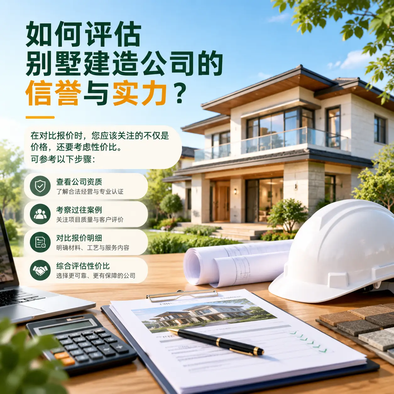 如何评估 晴隆 别墅建造公司的信誉与实力?