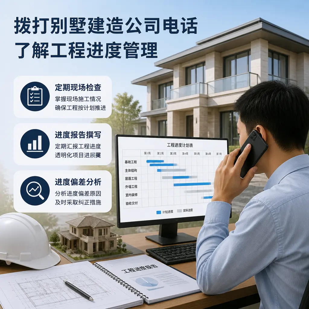 拨打晴隆别墅建造公司电话,了解工程进度管理
